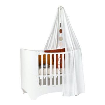 Voile de lit pour lit bébé évolutif Leander Classic Blanc