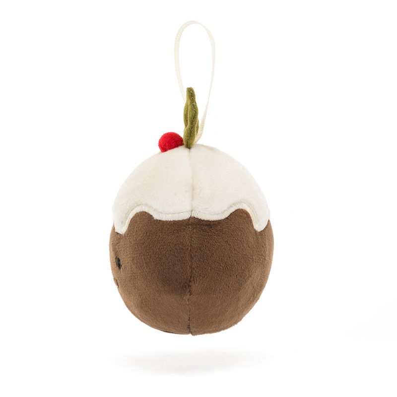 Décoration de Noël Festive Folly Christmas Pudding Jellycat côté