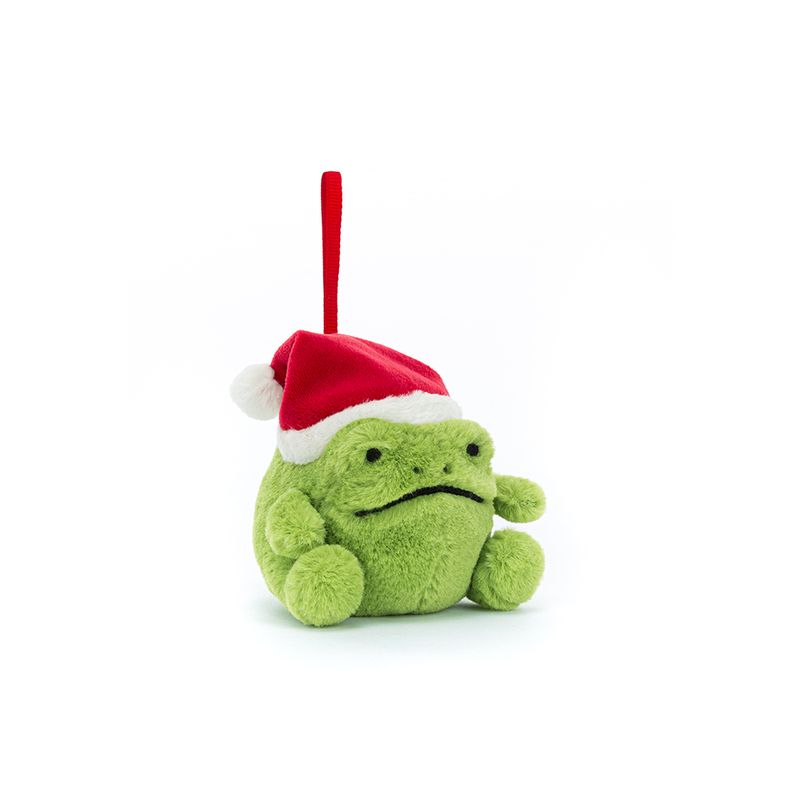 Décoration de Noël Ricky Rain la Grenouille Jellycat profil