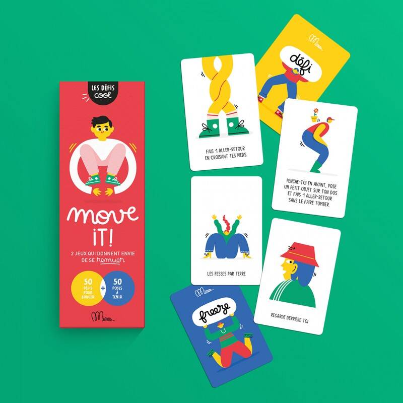 Défis cool Move it ! Minus Editions cartes