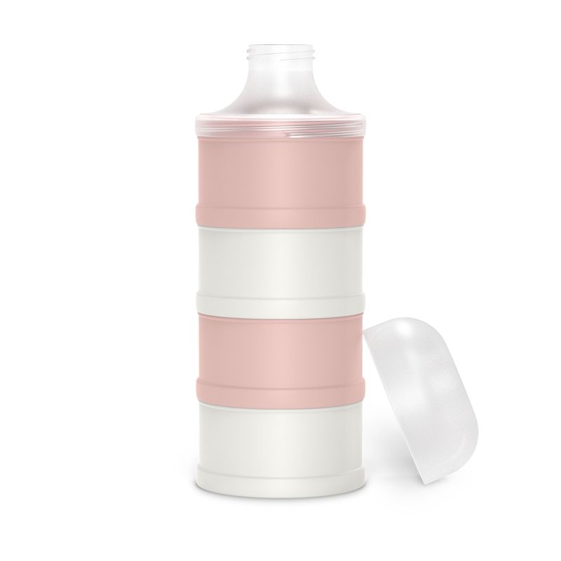 Doseur de Lait 4 Compartiments Bonhomia Rose Suavinex produit sans couvercle