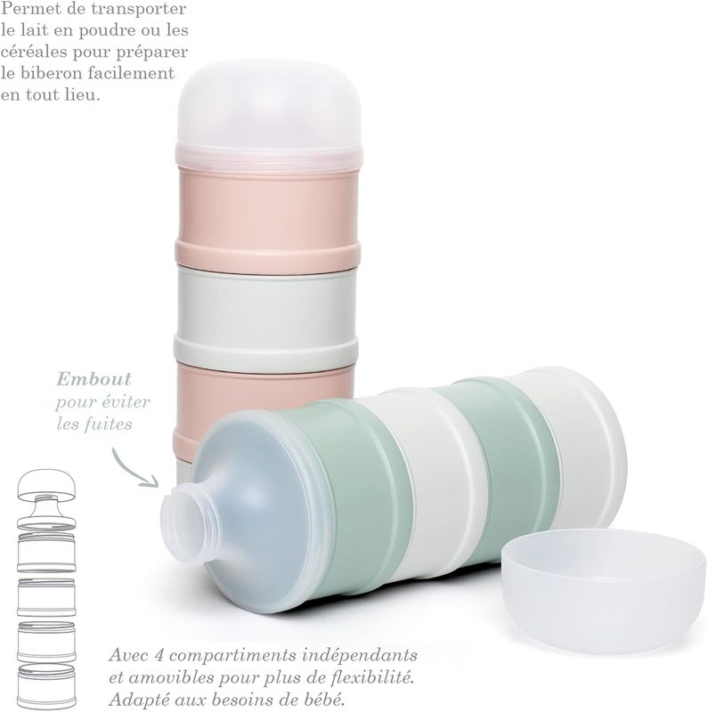Doseur de Lait 4 Compartiments Bonhomia Vert Suavinex explications
