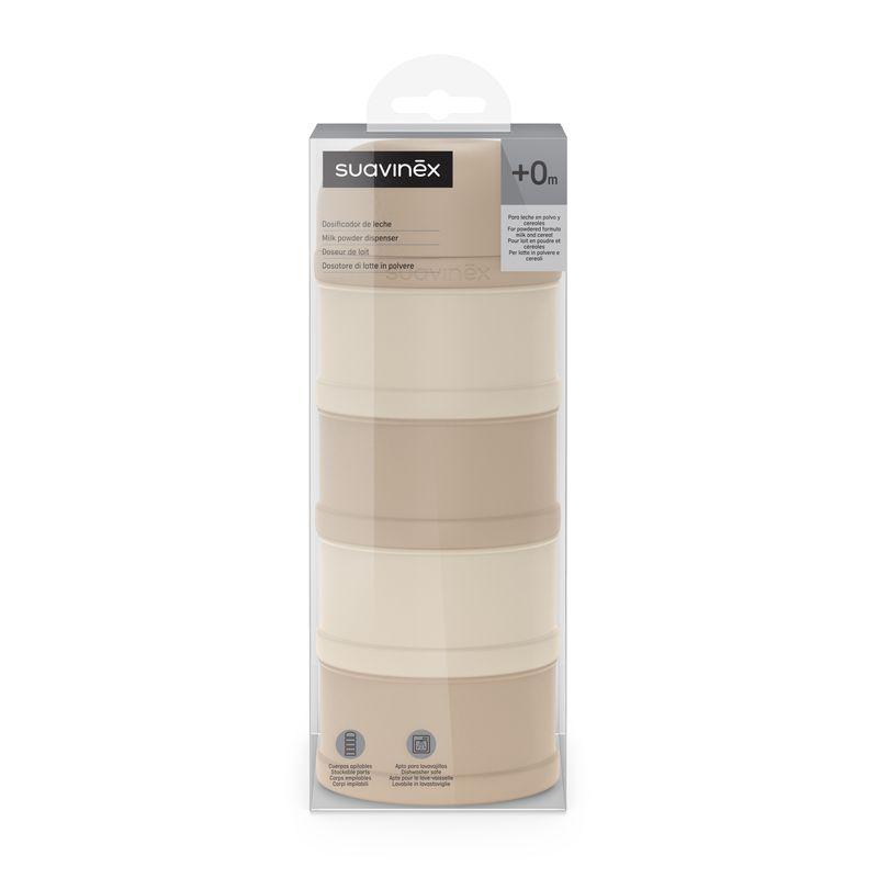 Doseur de lait 4 compartiments Wonderland beige SUAVINEX packaging