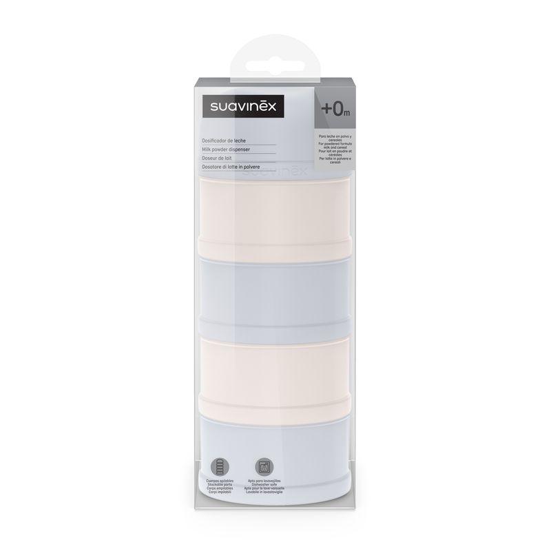 Doseur de lait 4 compartiments Wonderland bleu SUAVINEX packaging