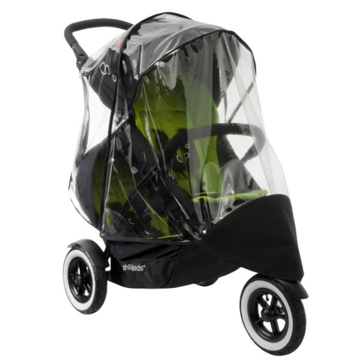protege pluie poussette double