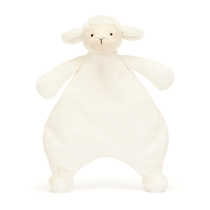 Doudou agneau Bashful Lamb Jellycat Produit face