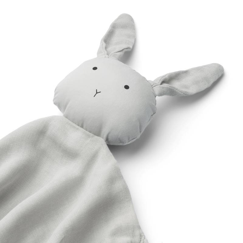 Doudou Agnete rabbit dumbo grey Liewood tête
