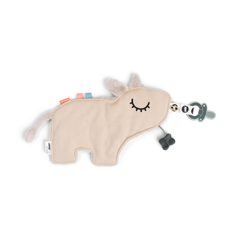 Doudou attache-sucette Dotti Sable Done By Deer verso