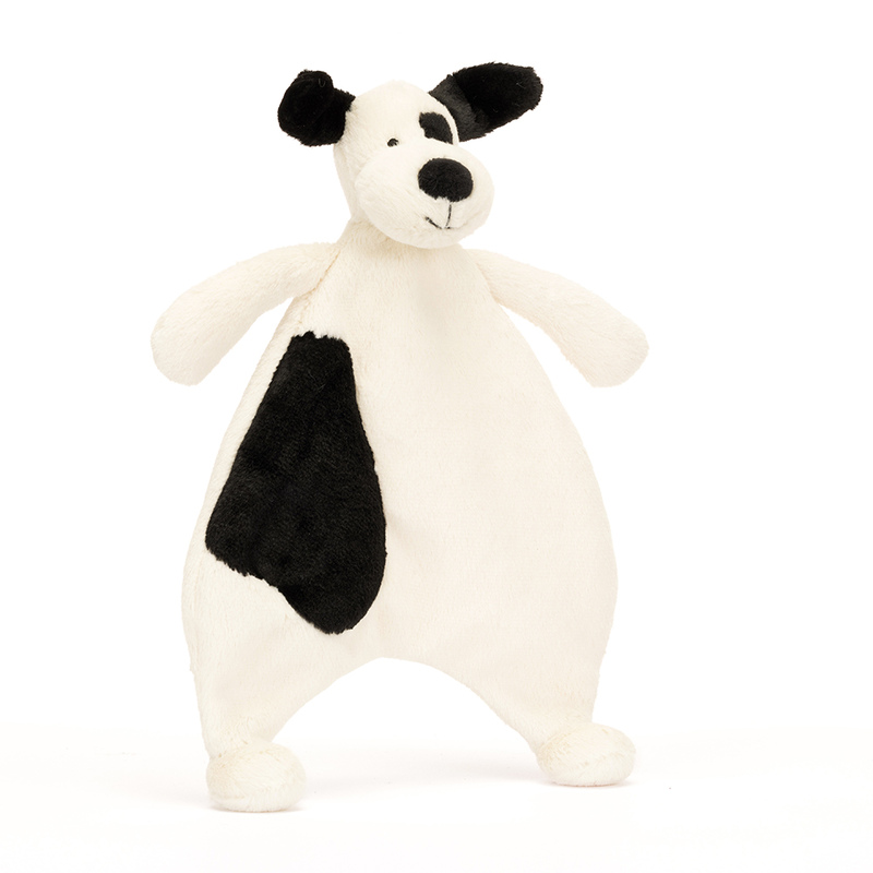 Doudou Bashful Black & Cream Puppy Jellycat Produit cote