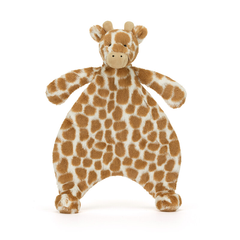 Doudou Bashful Giraffe Comforter Jellycat Produit face