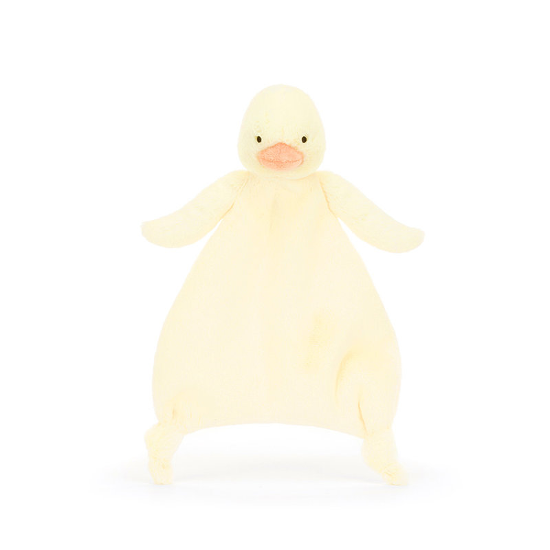 Doudou Canard Bashful Duckling Jellycat face