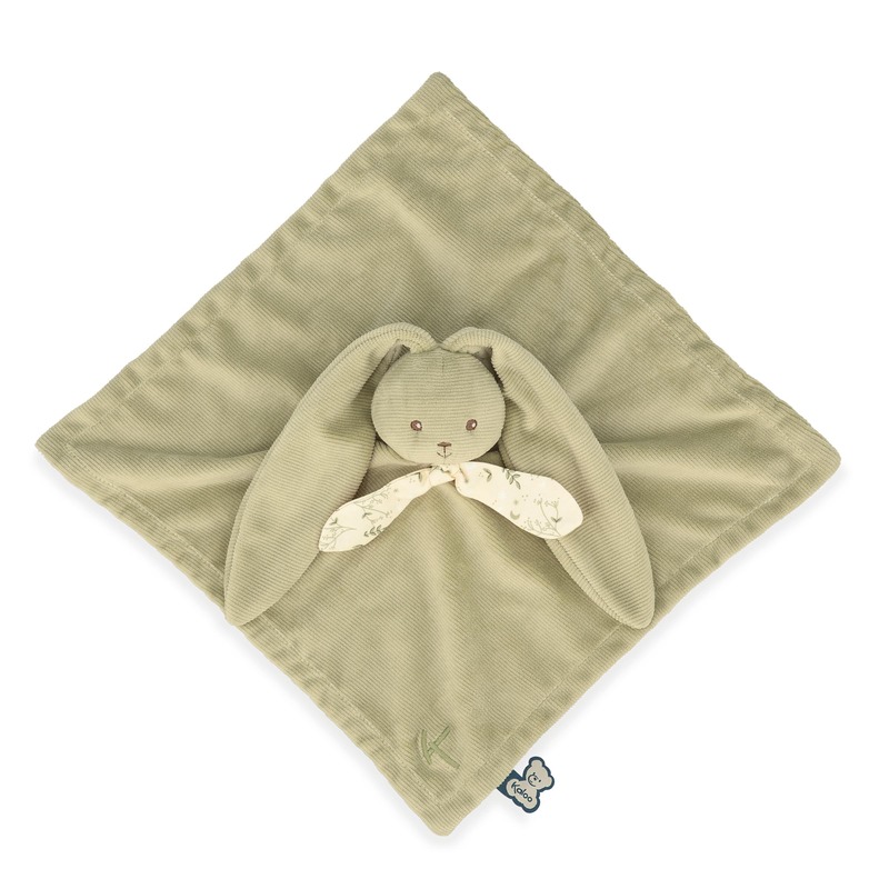 Doudou lapin Lapinoo 30 cm vert Kaloo dessus