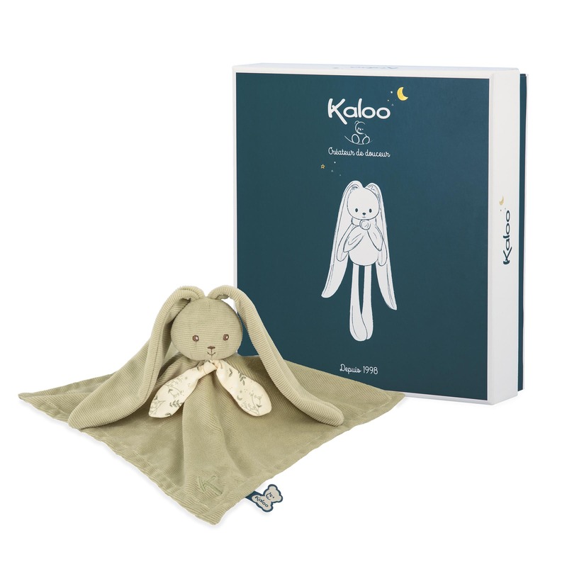 Doudou lapin Lapinoo 30 cm vert Kaloo pack