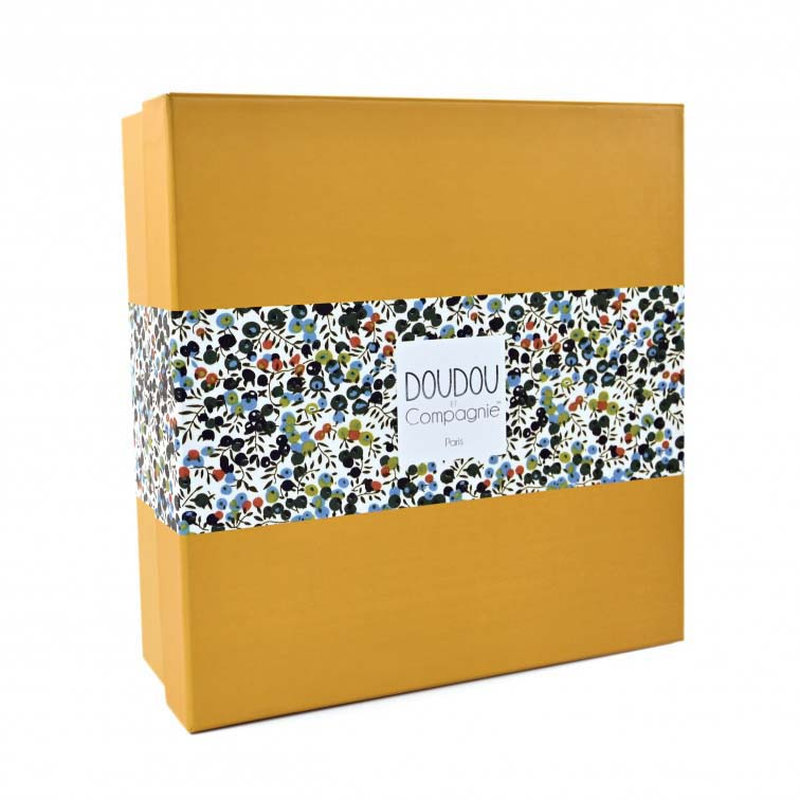 Doudou Lion avec pétales BOH'AIME Boîte