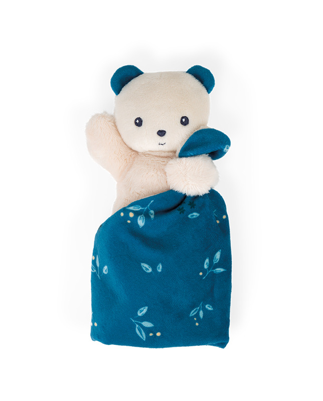 Doudou ours carré douceur noctambule Kaloo face