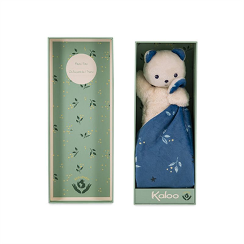 Doudou ours carré douceur noctambule Kaloo packaging