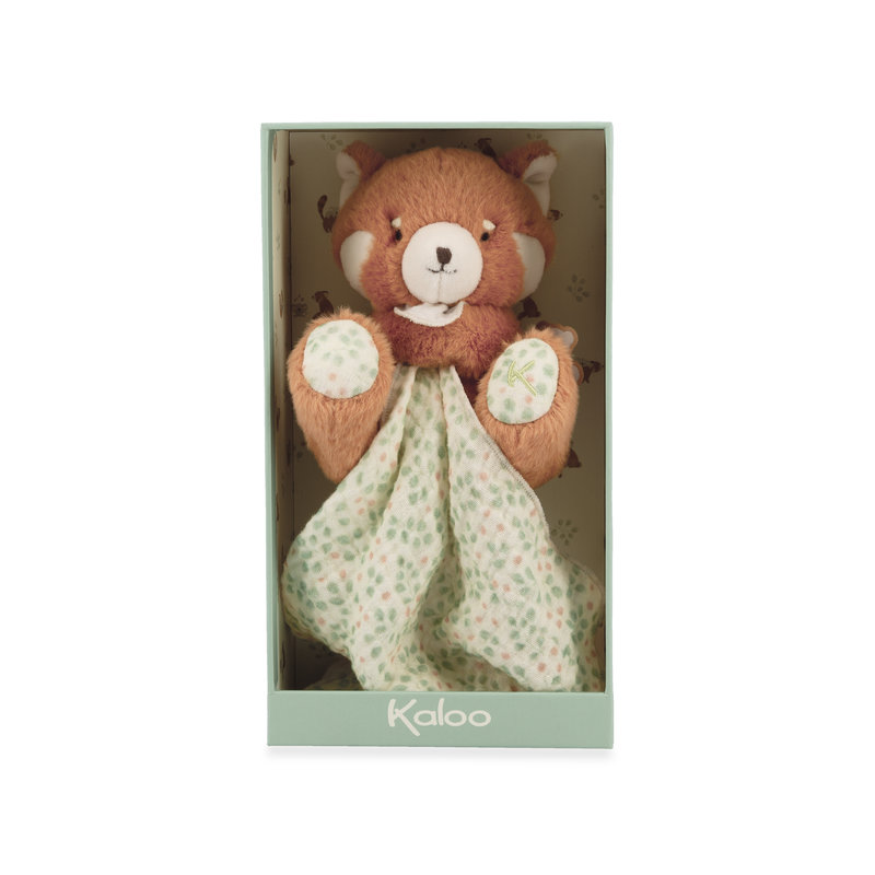 Doudou Panda Roux Kaloo produit dans boîte