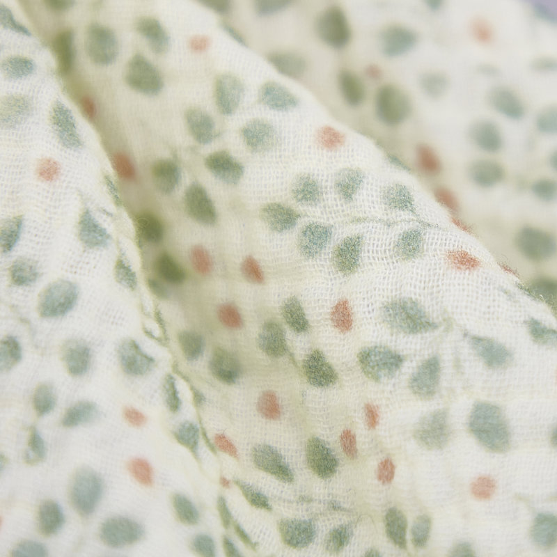 Doudou Panda Roux Kaloo zoom tissus