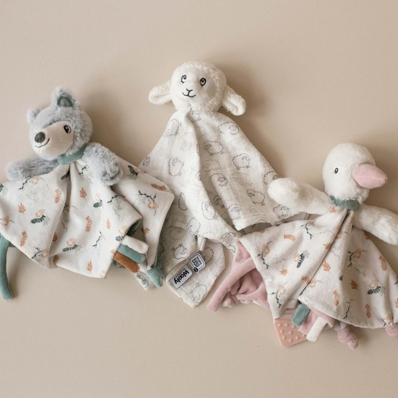 Doudou plat Loup lifestyle