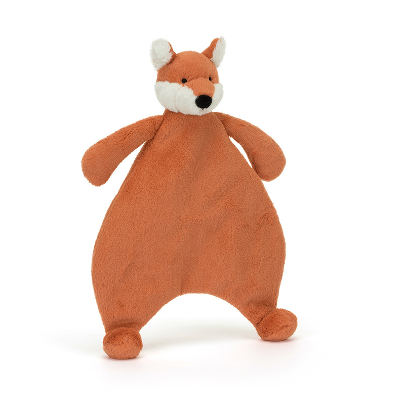 Doudou renard Bashful Fox Comforter Jellycat Produit cote