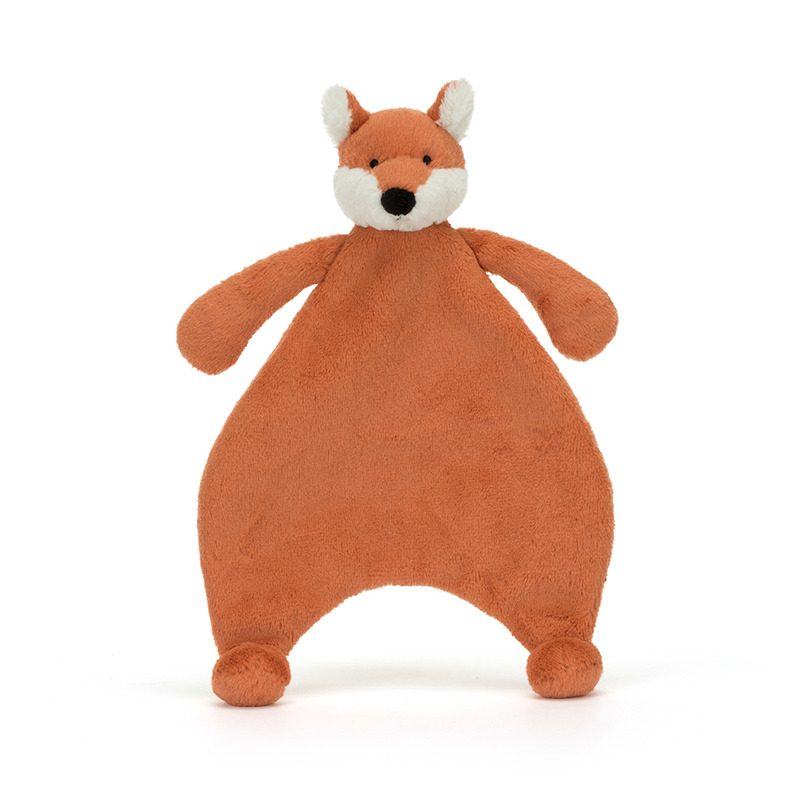 Doudou renard Bashful Fox Comforter Jellycat Produit face