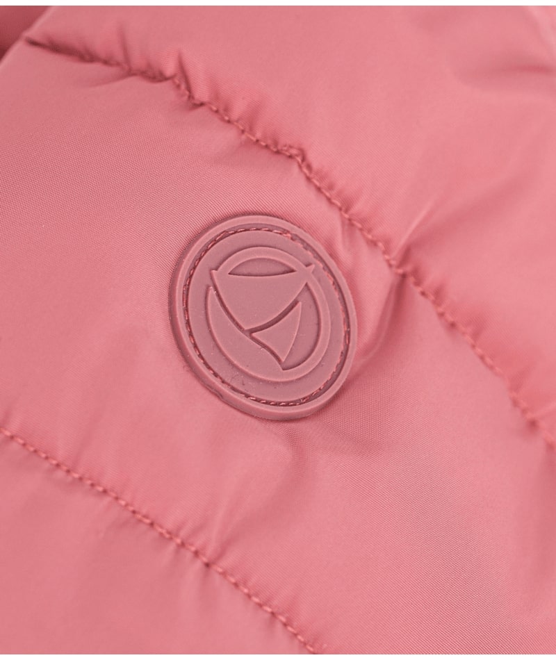 Doudoune doublée polaire Rose Petit Bateau etiquette