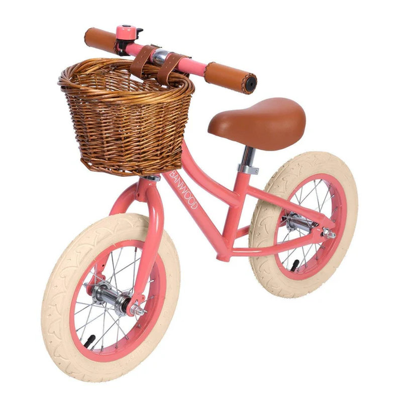 Draisienne vintage Balance Bike First Go corail Banwood coté 2