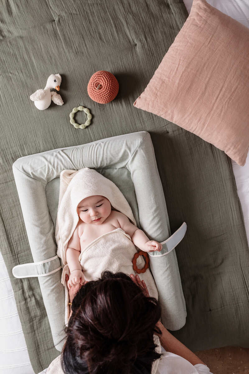 Drap de Bain XXL Parent/Bébé CANDIDE lifestyle2