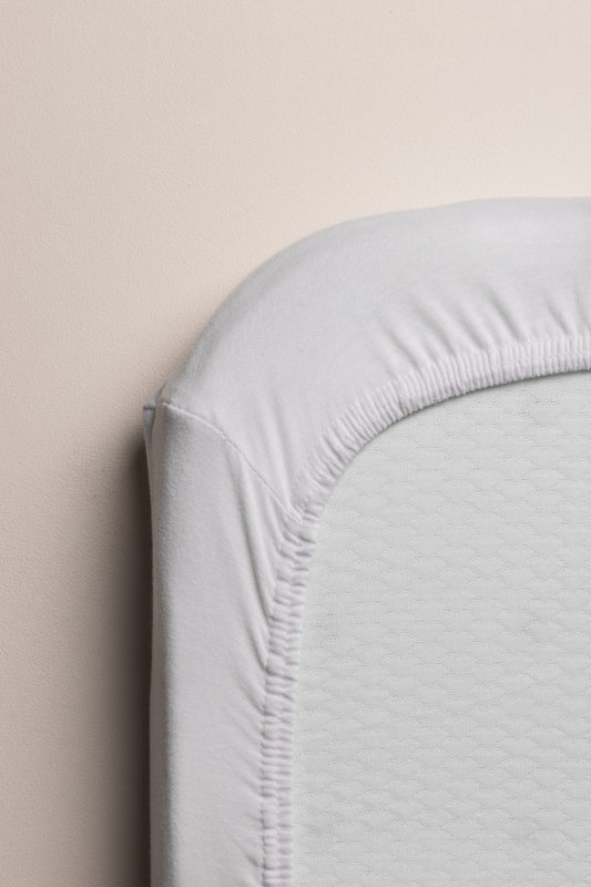 Drap en jersey, berceau Sebra, 40 x 85 cm, blanc Sebra dessous