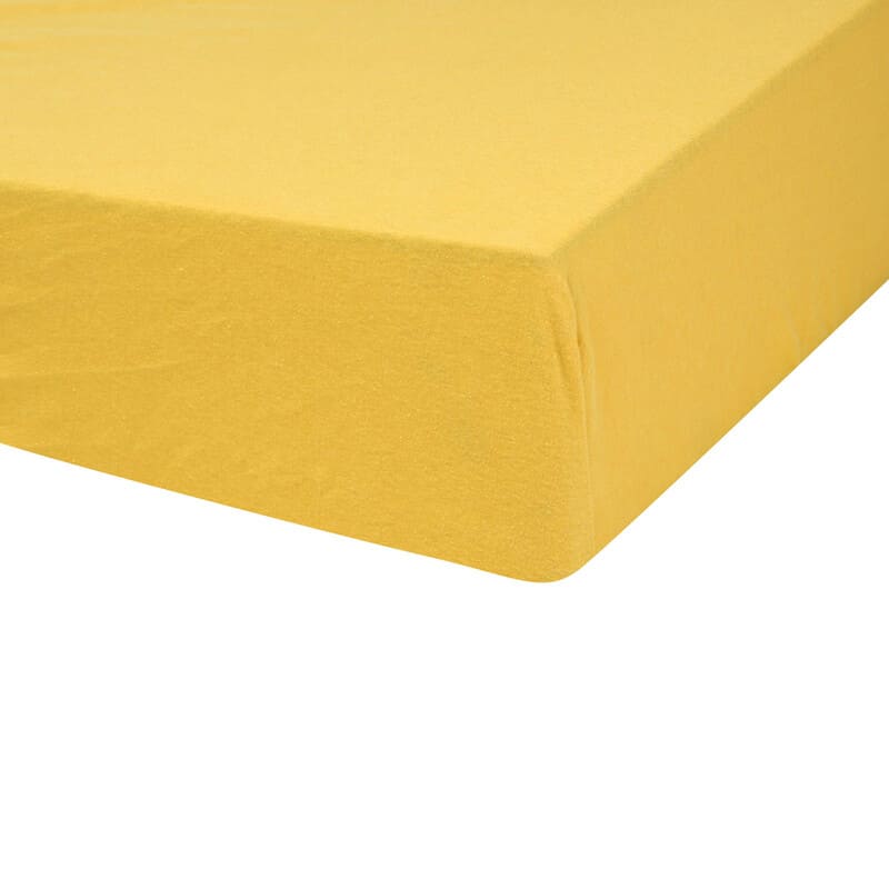 Drap Housse en coton 60 x 120 cm Moutarde Trois Kilos Sept