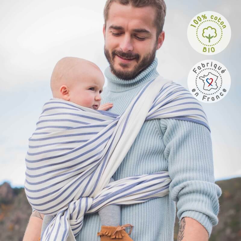 Echarpe de portage coton bio Malo