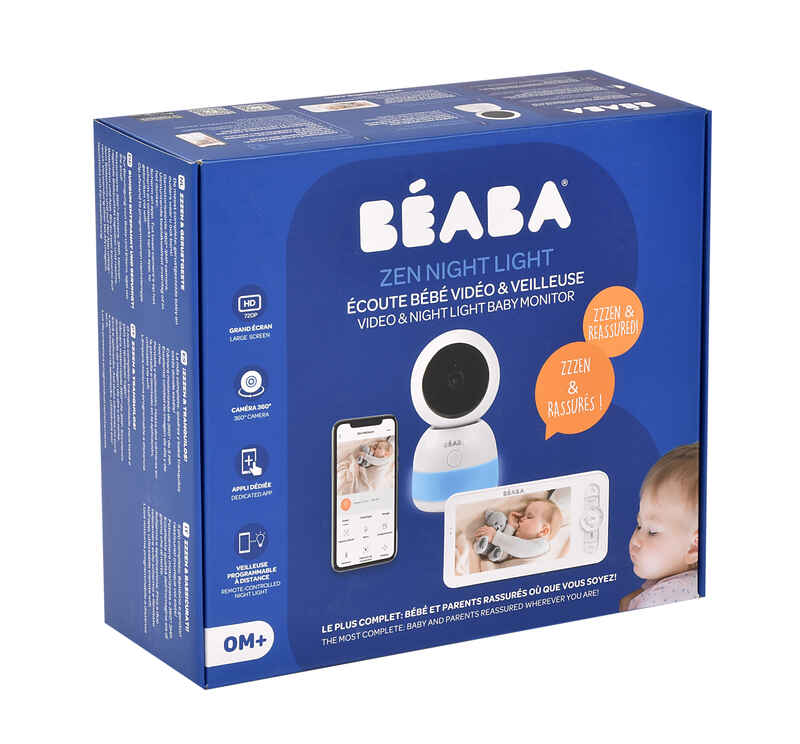 Ecoute Bébé Vidéo Zen Night Light White Beaba package