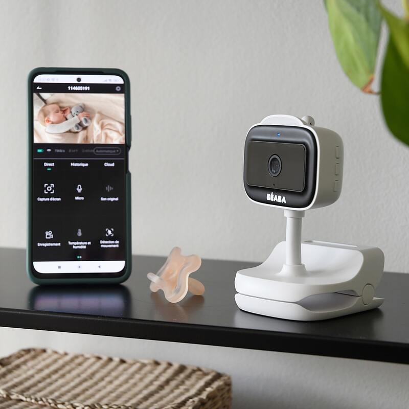 Ecoute bébé Vidéo Zen Nomade  white Beaba lifestyle2