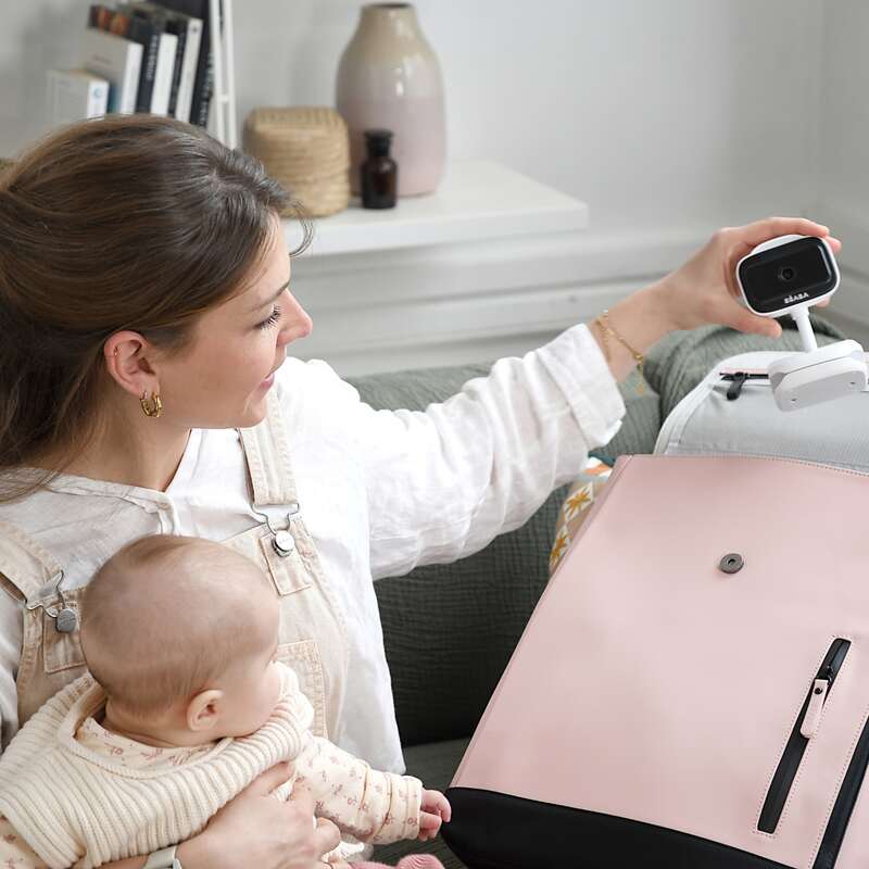 Ecoute bébé Vidéo Zen Nomade  white Beaba lifestyle5
