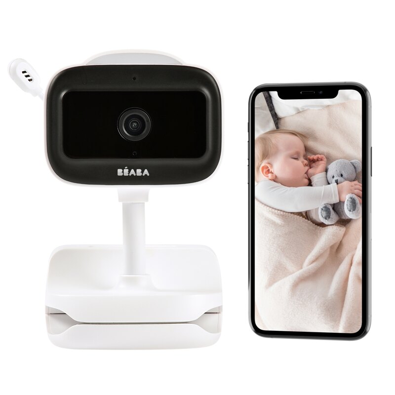 Ecoute bébé Vidéo Zen Nomade  white Beaba produit face