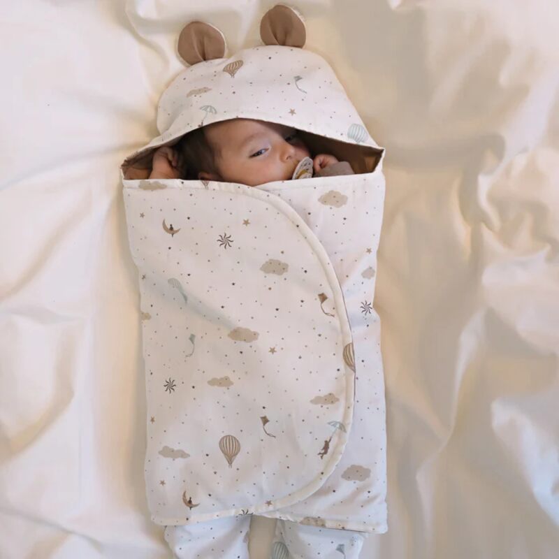 Couverture d'emmaillotage Bébé Ours Cam Cam Copenhagen lifestyle