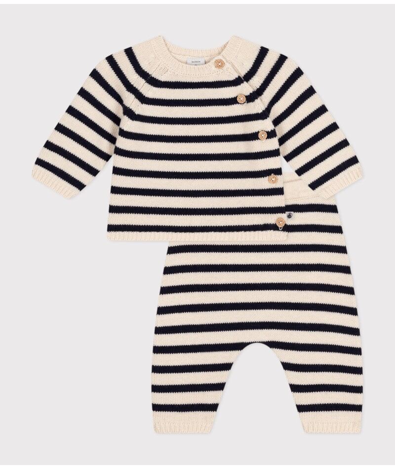 Ensemble 2 Pieces Marinière PETIT BATEAU face