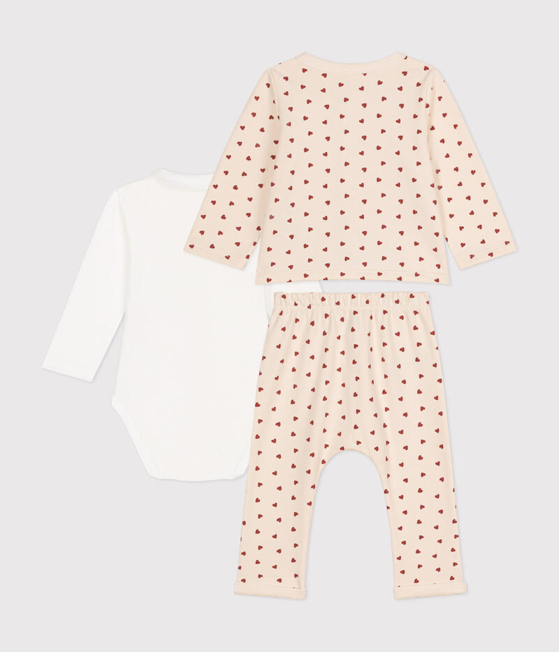 Ensemble 3 pièces en molleton léger bébé Avalanche Fameux Petit Bateau dos