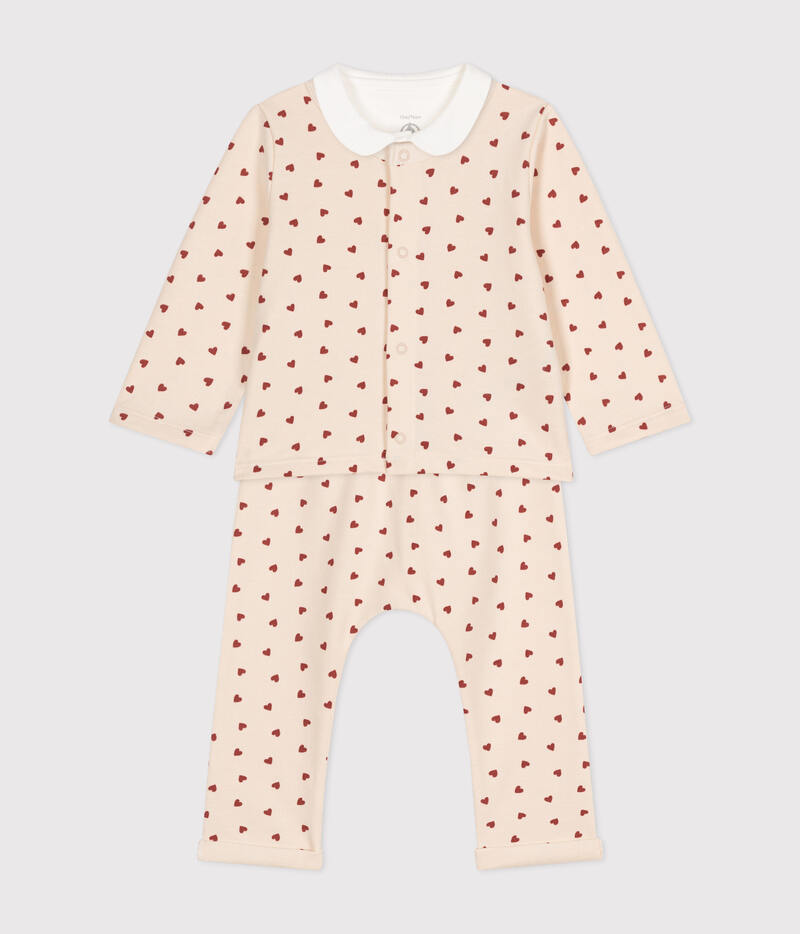 Ensemble 3 pièces en molleton léger bébé Avalanche Fameux Petit Bateau pyjama