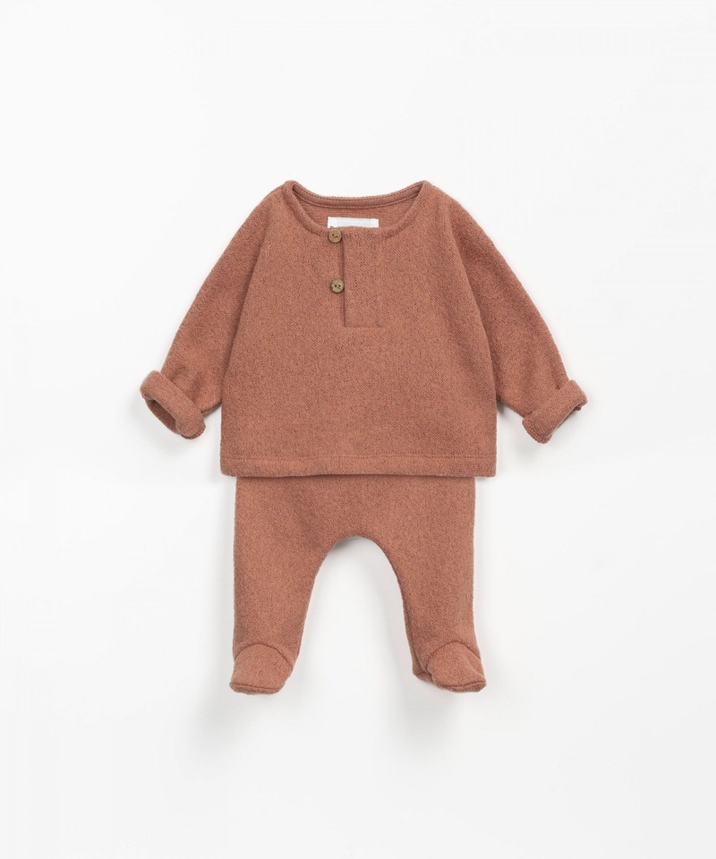 Ensemble bébé pull et pantalon en jersey Maria PLAY UP face