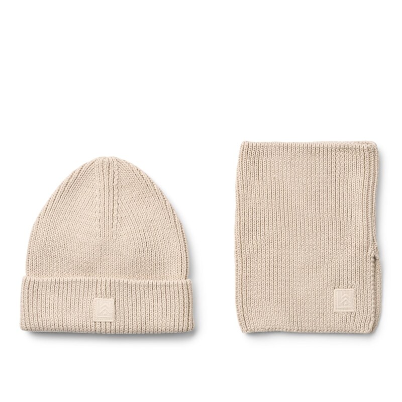 Ensemble Bonnet et Cache-cou Lina Sandy LIEWOOD face