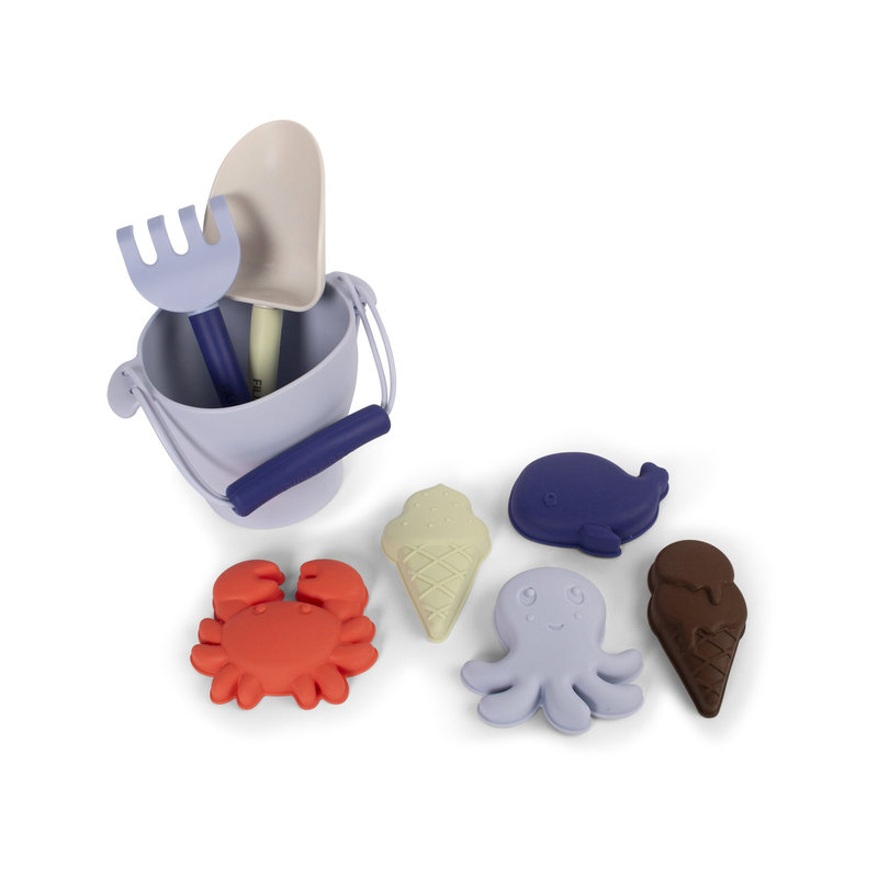 Ensemble de plage en silicone - Bleu Filibabba produit 