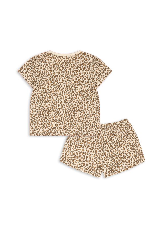 Ensemble en coton bio Famo léopard 36 mois Konges Slojd derrière