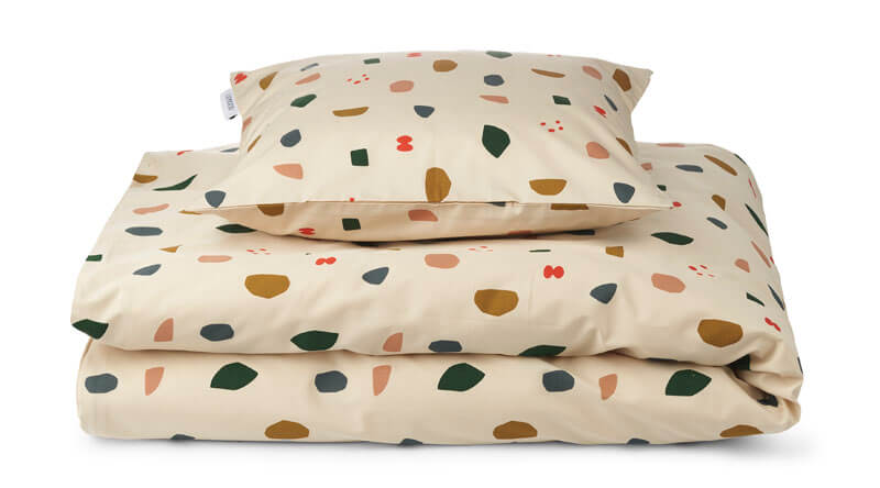 Ensemble Linge de lit Ingeborg Junior Geometric foggy mix Liewood