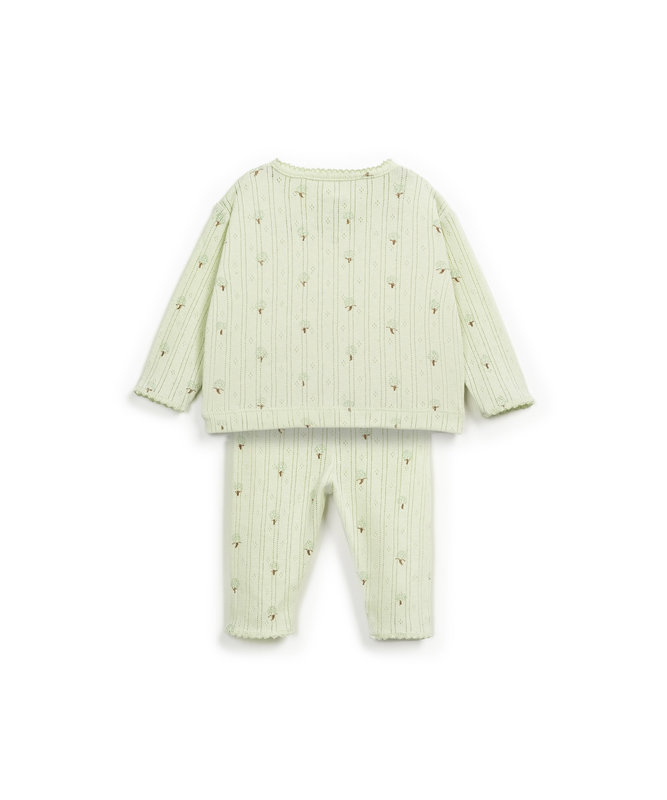 Ensemble pull et pantalon imprimé artichauts Atelier Play Up dos
