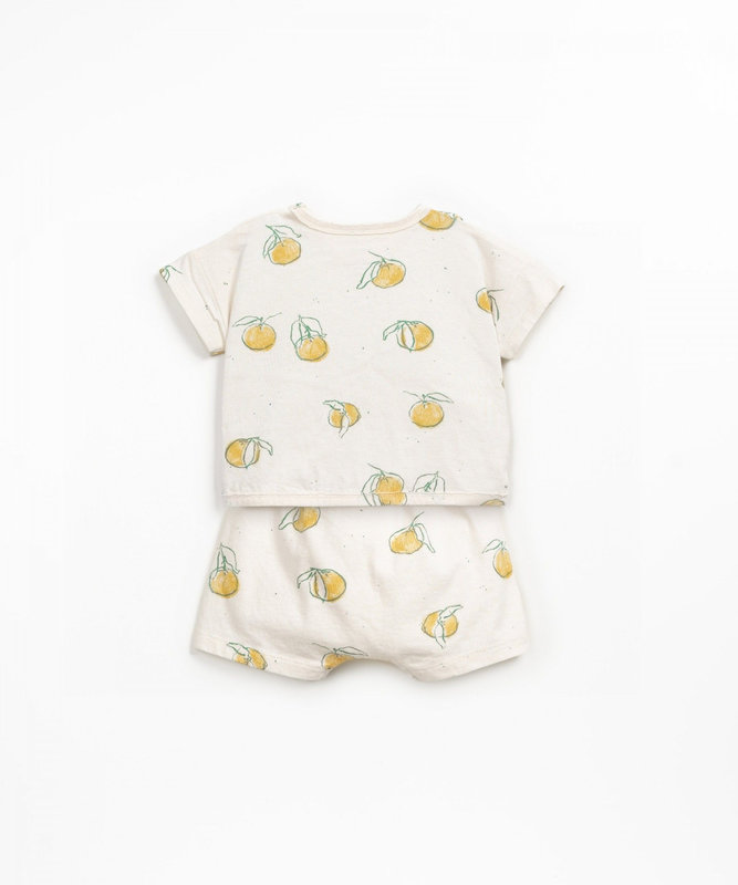 Ensemble short et t-shirt agrumes Grés Play Up dos
