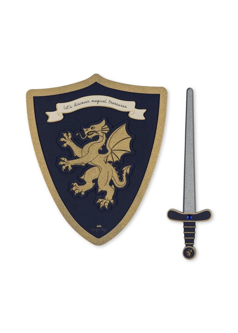 Epée et bouclier bleu marine Konges Slojd produit