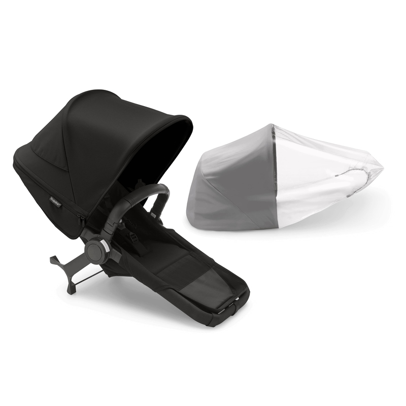 Extension duo poussette Donkey 5 complète (avec capote) Bugaboo midnight black