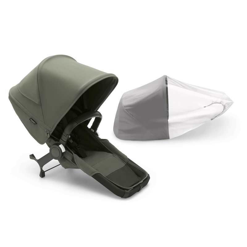 Extension duo poussette Donkey 5 complète (avec capote) Bugaboo vert foret
