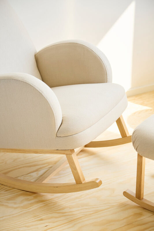 Fauteuil à bascule Lin Beige Childhome lifestyle 2